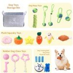 22-Pack Puppy Toy Set with Squeaky Toys
