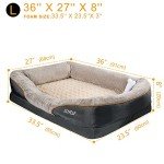 Large Memory Foam Orthopedic Dog Bed with Toys