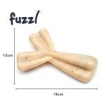 Fuzzl Tough Beef Infused Wishbone Dog Chew Toy
