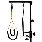 Foldable Pet Grooming Arm with Clamp and Loop