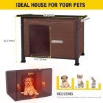 Aivituvin Insulated Waterproof Outdoor Dog House