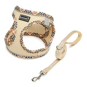 DORAMIO Soft Mesh Dog Harness and Leash Set