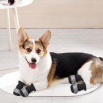 LUVDECO Anti-Slip Dog Socks with Adjustable Straps
