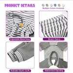 Striped Recovery Suit for Small Dogs - 2XL