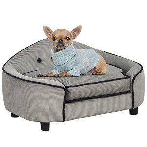 Cozy Dog Sofa for Small Breeds - Grey