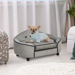 Cozy Dog Sofa for Small Breeds - Grey