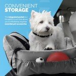 Cozy Dog Car Seat with Safety Leash - Grey