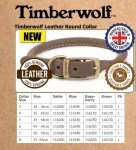 Ancol Timberwolf Leather Round Dog Training Collar