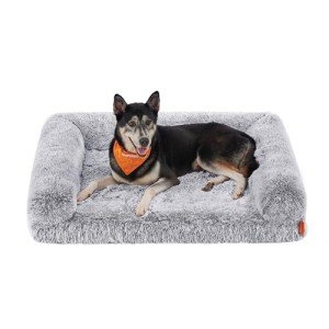 Feandrea Orthopedic Large Dog Sofa Bed, Grey