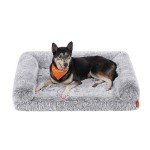 Feandrea Orthopedic Large Dog Sofa Bed, Grey