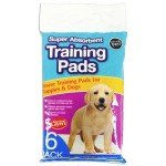 6 Pack of Super Absorbent Puppy Training Pads