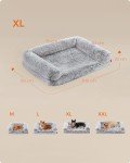 Feandrea Orthopedic Large Dog Sofa Bed, Grey