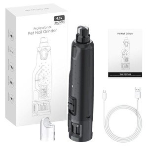 Rechargeable Dog Nail Grinder with LED & 6 Speeds