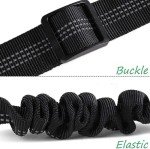 Adjustable Dog Car Seat Belt - Black Elastic