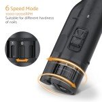 Rechargeable Dog Nail Grinder with LED & 6 Speeds