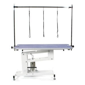 Heavy Duty Hydraulic Dog Grooming Table - Blue