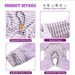 Small Dog Recovery Suit - Purple Stripe Pajamas