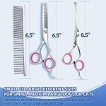 Professional Pet Grooming Scissors Set (6 Pieces)