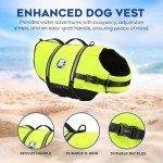 Paws Aboard Dog Life Jacket - Neon Yellow, X-Large