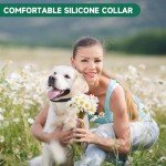 Black Waterproof Adjustable Dog Collars - 4 Pack