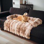 Cozy Gradient Dog Sofa Bed Mat - 90cm