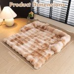 Cozy Gradient Dog Sofa Bed Mat - 90cm