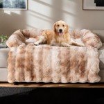 Cozy Gradient Dog Sofa Bed Mat - 90cm