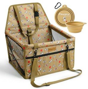 Pawpiz Small Dog Car Seat with Safety Belt