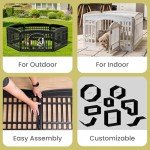Iris Ohyama 8-Panel Lockable Dog Playpen