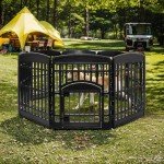 Iris Ohyama 8-Panel Lockable Dog Playpen