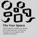 Iris Ohyama 8-Panel Lockable Dog Playpen