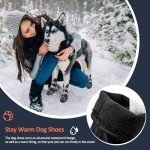 OHCOZZY Waterproof Dog Boots - V-Shaped Tongue 4 Pack