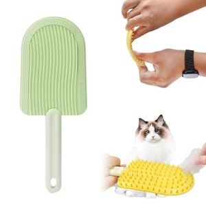 Silicone Pet Grooming Brush for Dogs & Cats