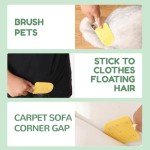 Silicone Pet Grooming Brush for Dogs & Cats