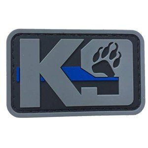 Tactical K9 Patch with Hook Closure - Blue Line