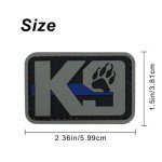 Tactical K9 Patch with Hook Closure - Blue Line