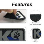 Tactical K9 Patch with Hook Closure - Blue Line
