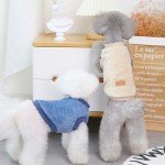 Cozy Apricot Plush Dog Sweater for Winter