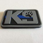 Tactical K9 Patch with Hook Closure - Blue Line