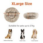 OKPOW Calming Donut Dog Bed for Large Dogs