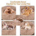 OKPOW Calming Donut Dog Bed for Large Dogs