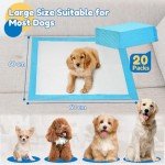 Large Super Absorbent Puppy Training Pads - 20 Pack