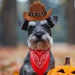 Dog Cowboy Costume with Hat and Bandana