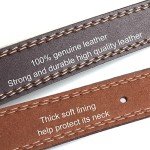 Heavy Duty Soft Leather Dog Collar - Brown