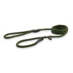 Ancol Heritage Green Nylon Rope Slip Lead 1.5m