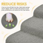 Non-Slip Pet Stairs for Small Dogs - Light Grey