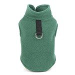 Cozy Green Fleece Vest for Small Dogs