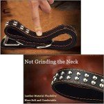 SweetyMooMoo Leather Collar for Large Dogs - Black