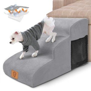 Non-Slip Foam Dog Steps for Bed and Sofa