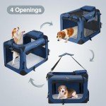 Foldable Dog Carrier Bag with Cushion & Bowls